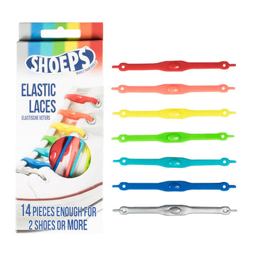 Elastic Silicone Shoelaces Mix Multicolor - Never Untied Shoes Again